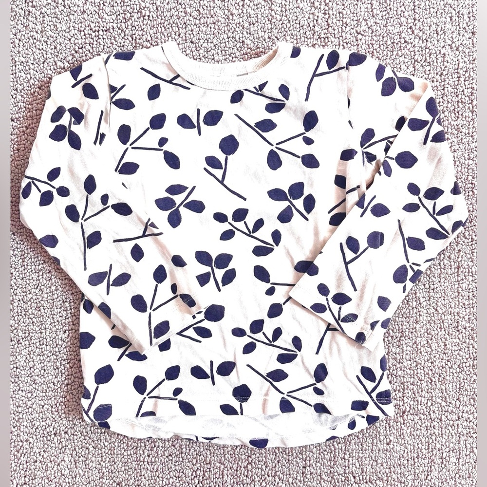 5T Oliver and Rain Leaf Pattern Long Sleeve Shirt